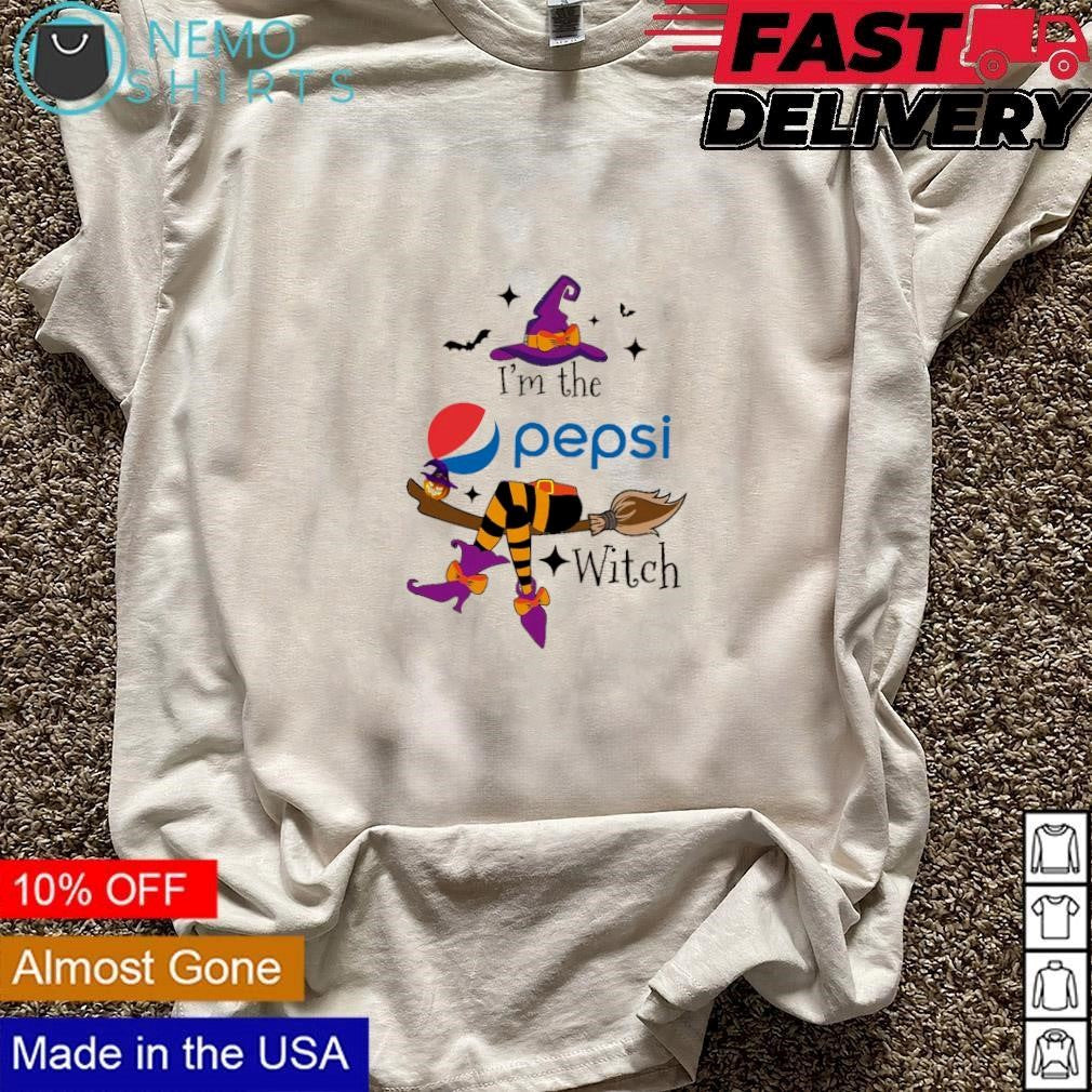 I'm the Pepsi witch Halloween - Adult & Kids T-Shirts, Sweatshirts & Hoodies apparel design preview 3