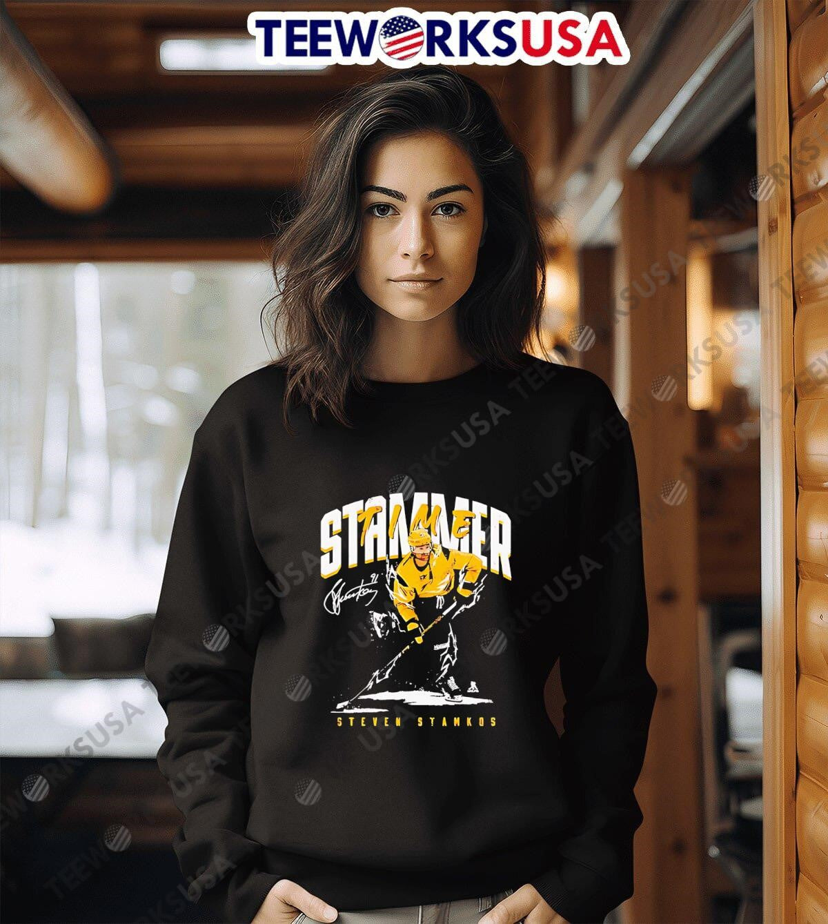 Steven Stamkos Stammer Time Nashville Signature - Adult & Kids T-Shirts, Sweatshirts & Hoodies apparel design preview 6