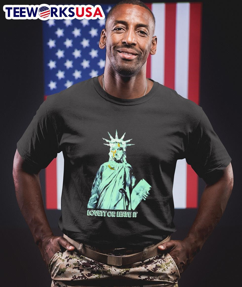 Lovett or leave it Statue of Liberty - Adult & Kids T-Shirts, Sweatshirts & Hoodies apparel design preview 1