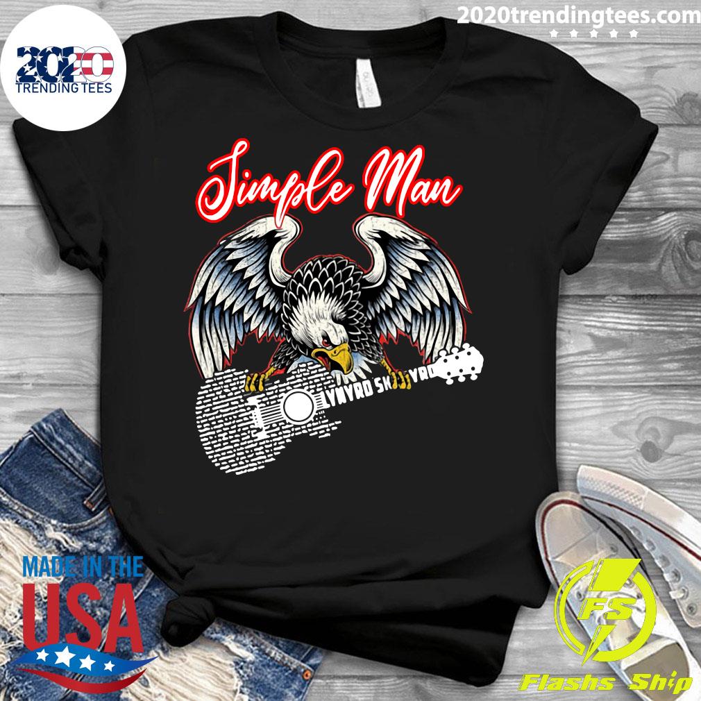 Eagle Simple Man Lynyrd Skynyrd Guitar - Adult & Kids T-Shirts, Sweatshirts & Hoodies apparel design preview 3