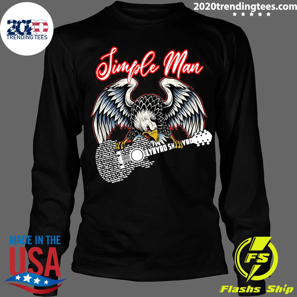Eagle Simple Man Lynyrd Skynyrd Guitar - Adult & Kids T-Shirts, Sweatshirts & Hoodies apparel design preview 4