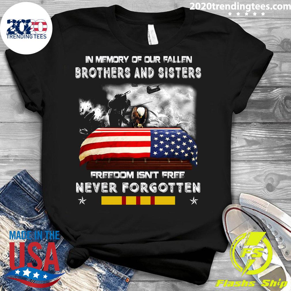 Eagles In Memory Of Our Fallen Brothers And Sisters - Adult & Kids T-Shirts, Sweatshirts & Hoodies apparel design preview 3