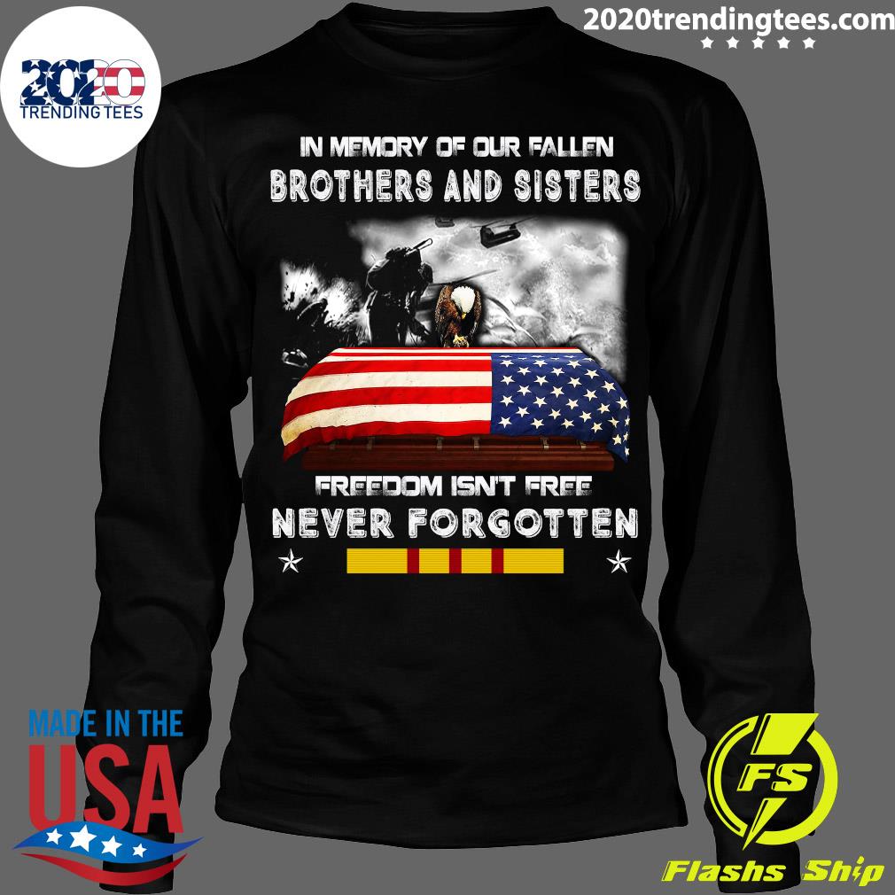 Eagles In Memory Of Our Fallen Brothers And Sisters - Adult & Kids T-Shirts, Sweatshirts & Hoodies apparel design preview 4