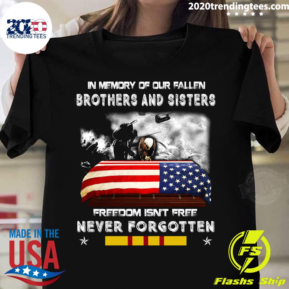 Eagles In Memory Of Our Fallen Brothers And Sisters - Adult & Kids T-Shirts, Sweatshirts & Hoodies apparel design preview 1