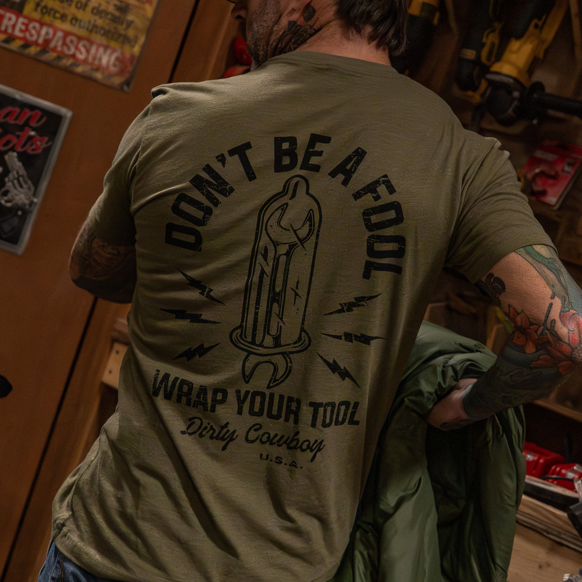 Don't Be a Fool. Wrap Your Tool Men's - Adult & Kids T-Shirts, Sweatshirts & Hoodies apparel design preview 13