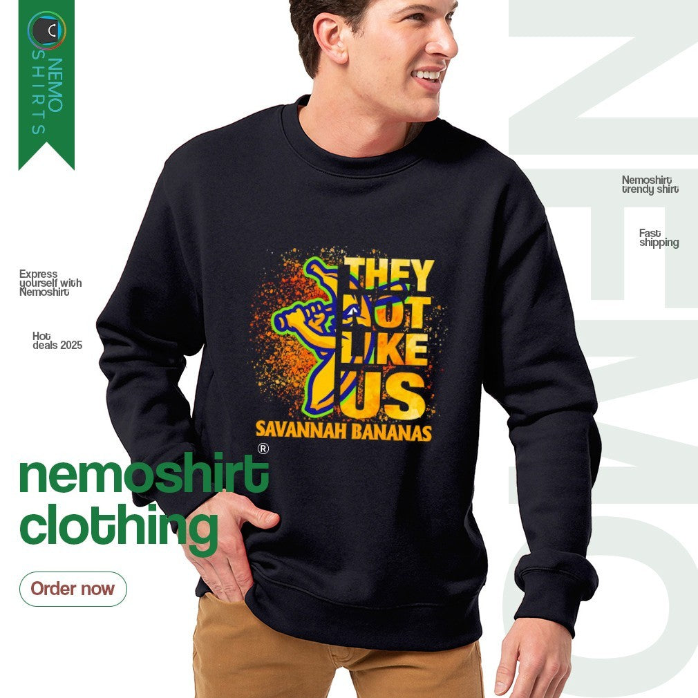 They not like us Savannah Bananas - Adult & Kids T-Shirts, Sweatshirts & Hoodies apparel design preview 4