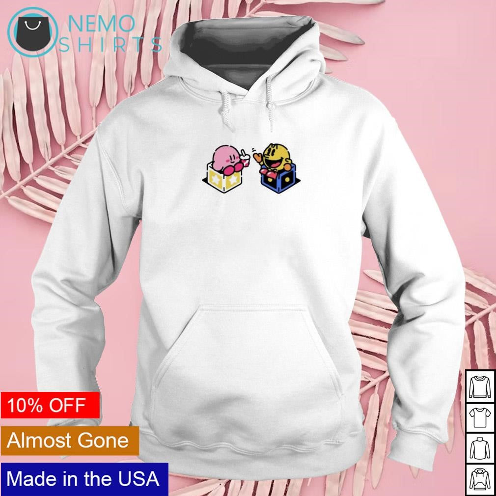 Round friends Kirby and Pac-man - Adult & Kids T-Shirts, Sweatshirts & Hoodies apparel design preview 2