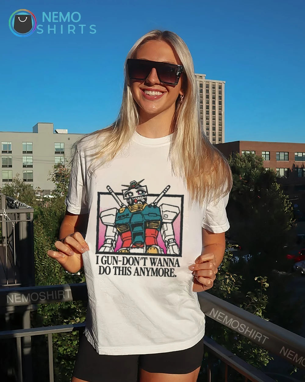 Gun Dam I gun-don't wanna do this anymore - Adult & Kids T-Shirts, Sweatshirts & Hoodies apparel design preview 7