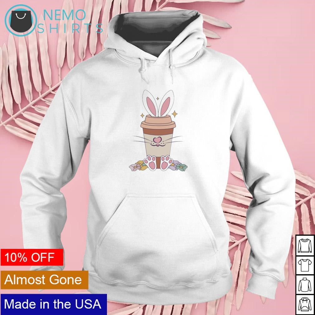 Silly bunny for coffee lovers Easter day - Adult & Kids T-Shirts, Sweatshirts & Hoodies apparel design preview 2