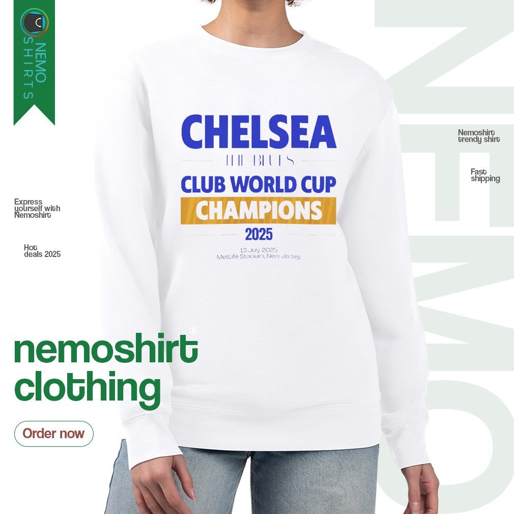 Chelsea the blues club world cup champions 2025 - Adult & Kids T-Shirts, Sweatshirts & Hoodies apparel design preview 4