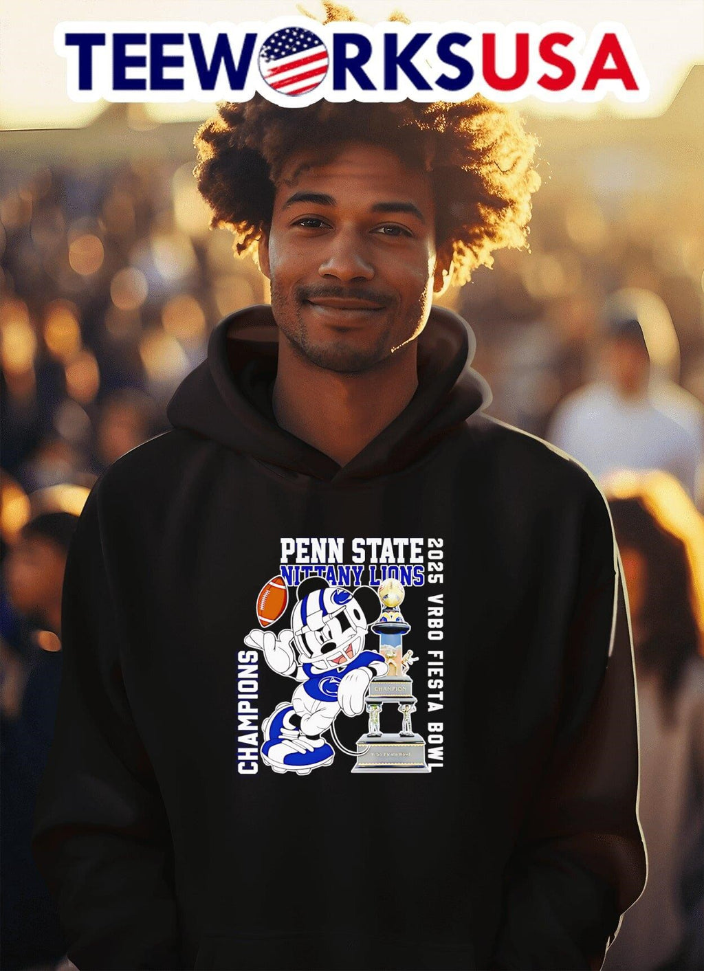 Mickey mouse Penn State Nittany Lions 2025 Vrbo - Adult & Kids T-Shirts, Sweatshirts & Hoodies apparel design preview 2