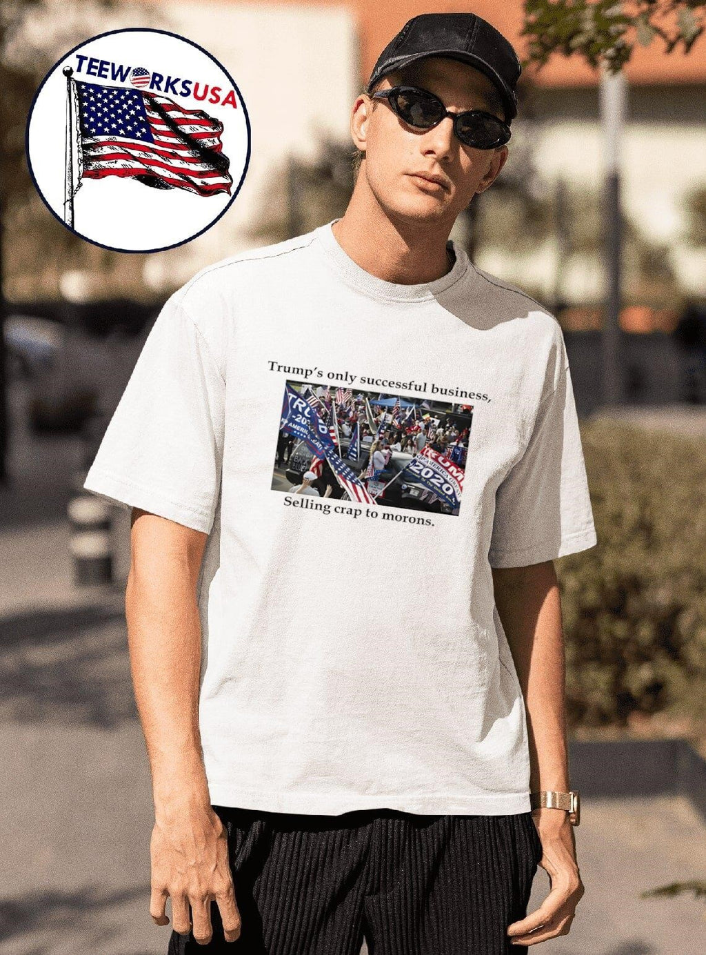 Trump's only successful business selling crap to - Adult & Kids T-Shirts, Sweatshirts & Hoodies apparel design preview 1