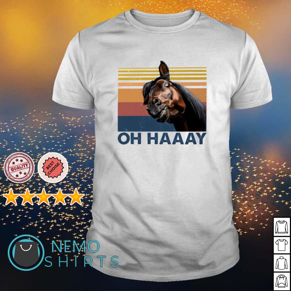 Horse Oh Haaay vintage - Adult & Kids T-Shirts, Sweatshirts & Hoodies apparel design preview 1