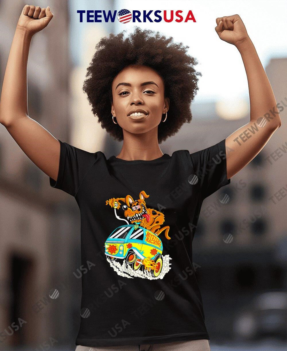 Scooby Funky Dog mystery machine - Adult & Kids T-Shirts, Sweatshirts & Hoodies apparel design preview 8