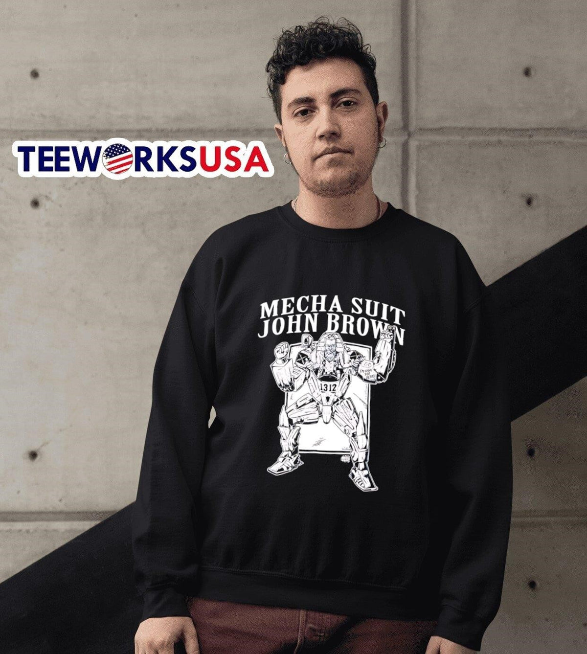 Mecha Suit John Brown - Adult & Kids T-Shirts, Sweatshirts & Hoodies apparel design preview 6