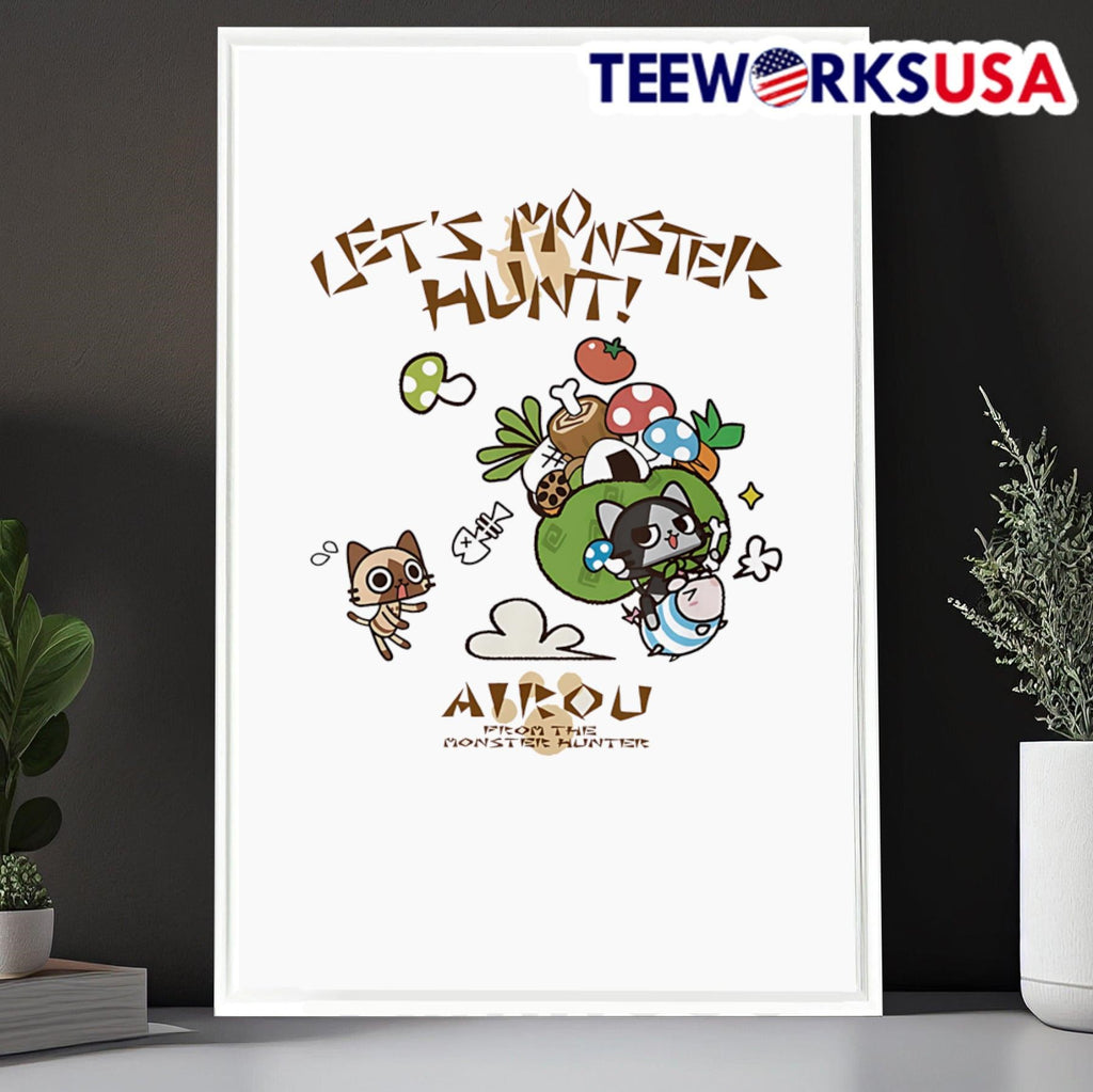 Airou From Monster Hunter - Adult & Kids T-Shirts, Sweatshirts & Hoodies apparel design preview 6