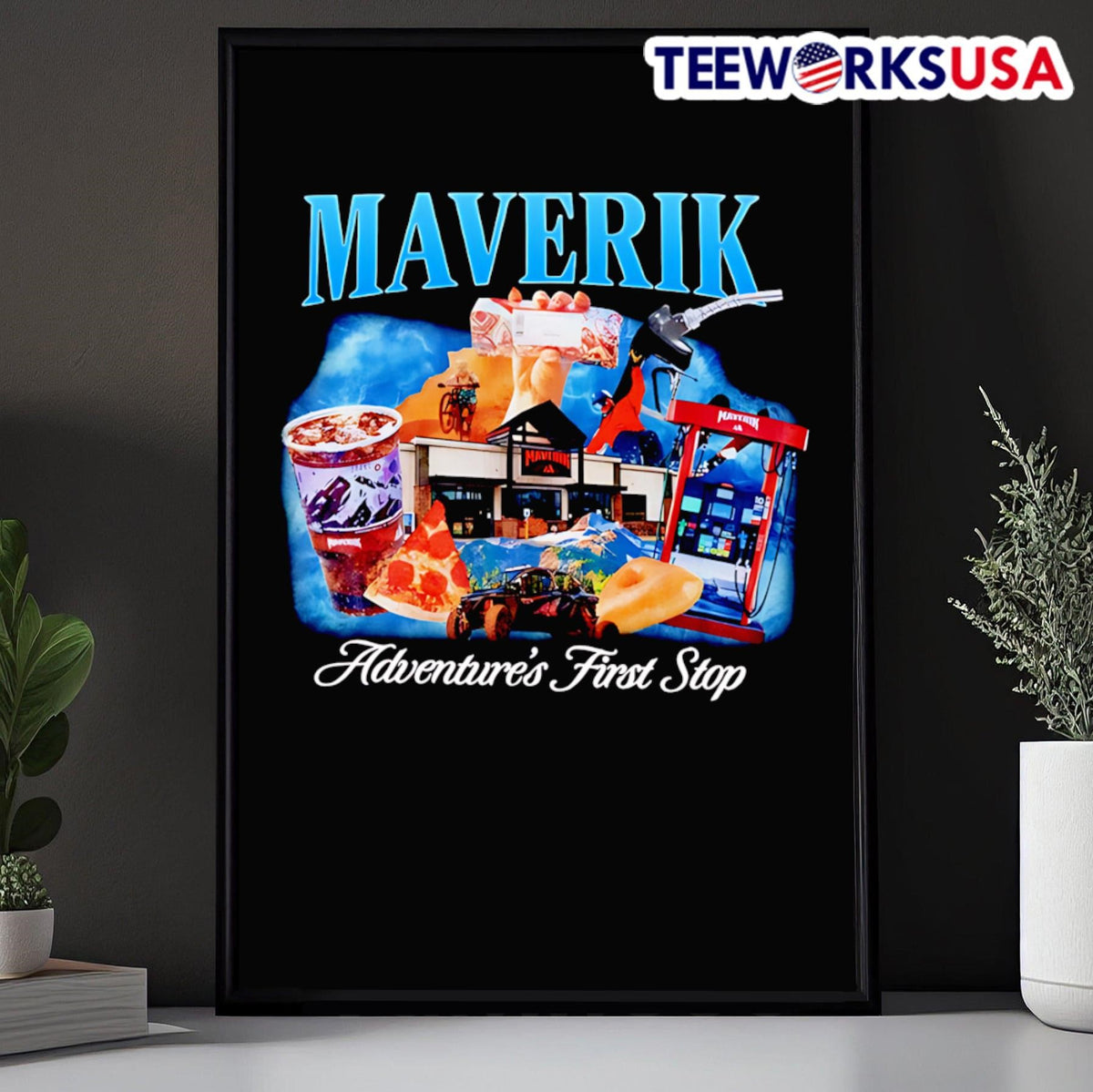 Maverik adventure's first stop mashup - Adult & Kids T-Shirts, Sweatshirts & Hoodies apparel design preview 5