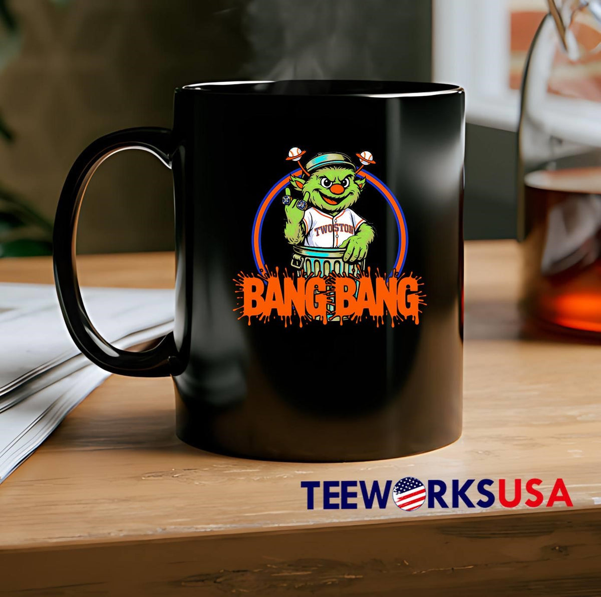 Bang Mascot Houston Astros - Adult & Kids T-Shirts, Sweatshirts & Hoodies apparel design preview 2