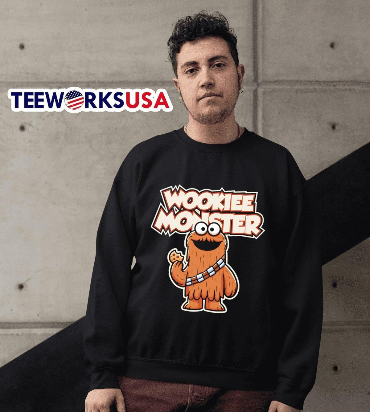 Wookie Monster - Adult & Kids T-Shirts, Sweatshirts & Hoodies apparel design preview 6