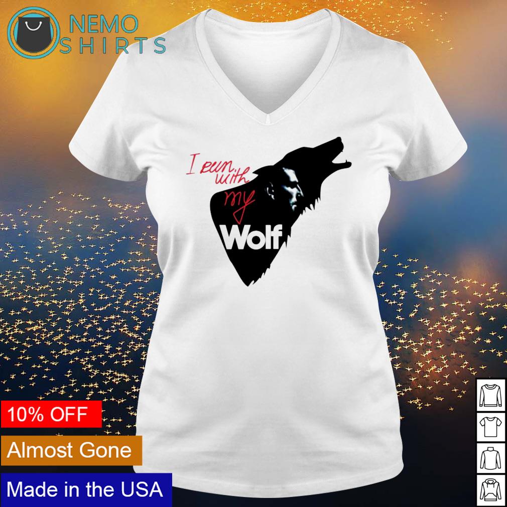 I run with my wolf - Adult & Kids T-Shirts, Sweatshirts & Hoodies apparel design preview 5