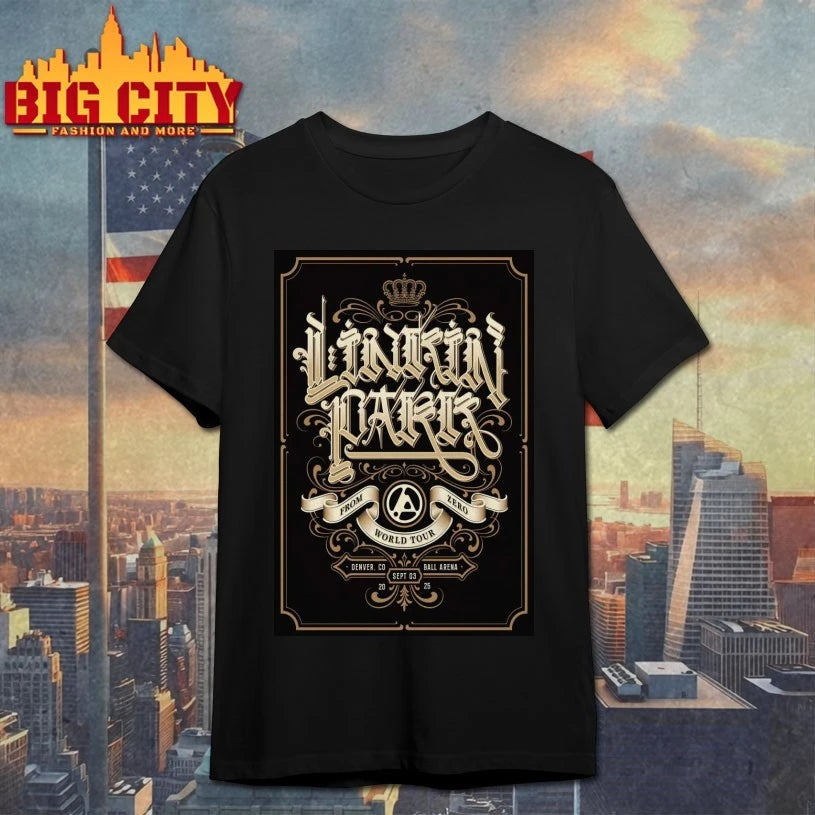 Linkin Park Sep 3 2025 Denver Poster - Adult & Kids T-Shirts, Sweatshirts & Hoodies apparel design preview 1