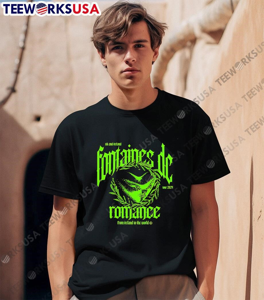 Green Fontaines D.C. Romance Ireland - Adult & Kids T-Shirts, Sweatshirts & Hoodies apparel design preview 1