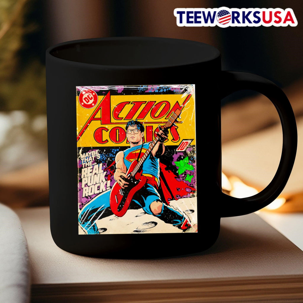 Superman maybe that's the real punk rock - Adult & Kids T-Shirts, Sweatshirts & Hoodies apparel design preview 3