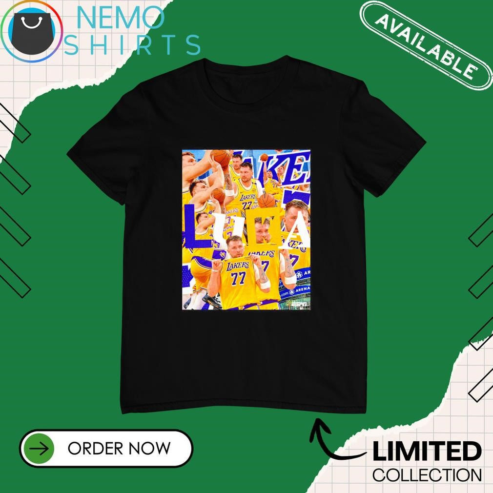 Luka Doncic notches his best game as a Laker in - Adult & Kids T-Shirts, Sweatshirts & Hoodies apparel design preview 1