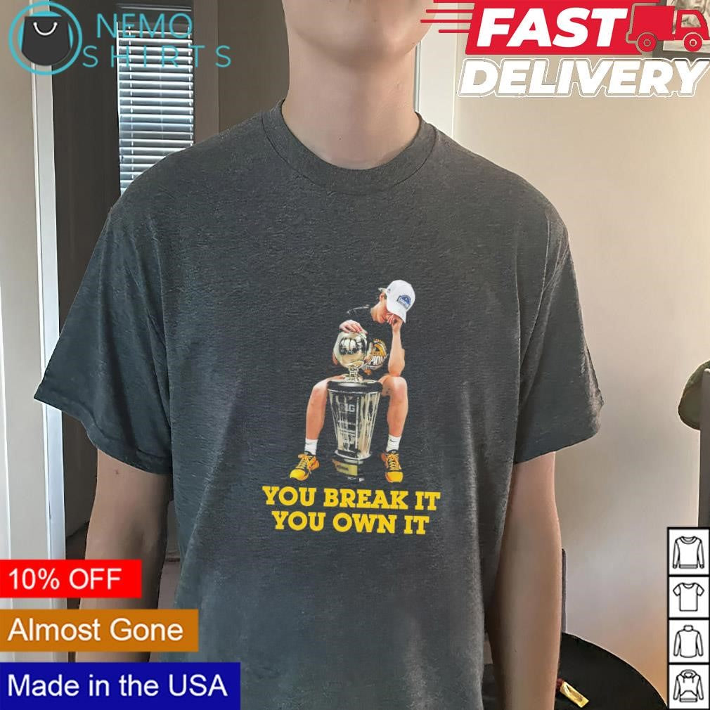 You break it own Caitlin Clark does iconic Kobe pose - Adult & Kids T-Shirts, Sweatshirts & Hoodies apparel design preview 3
