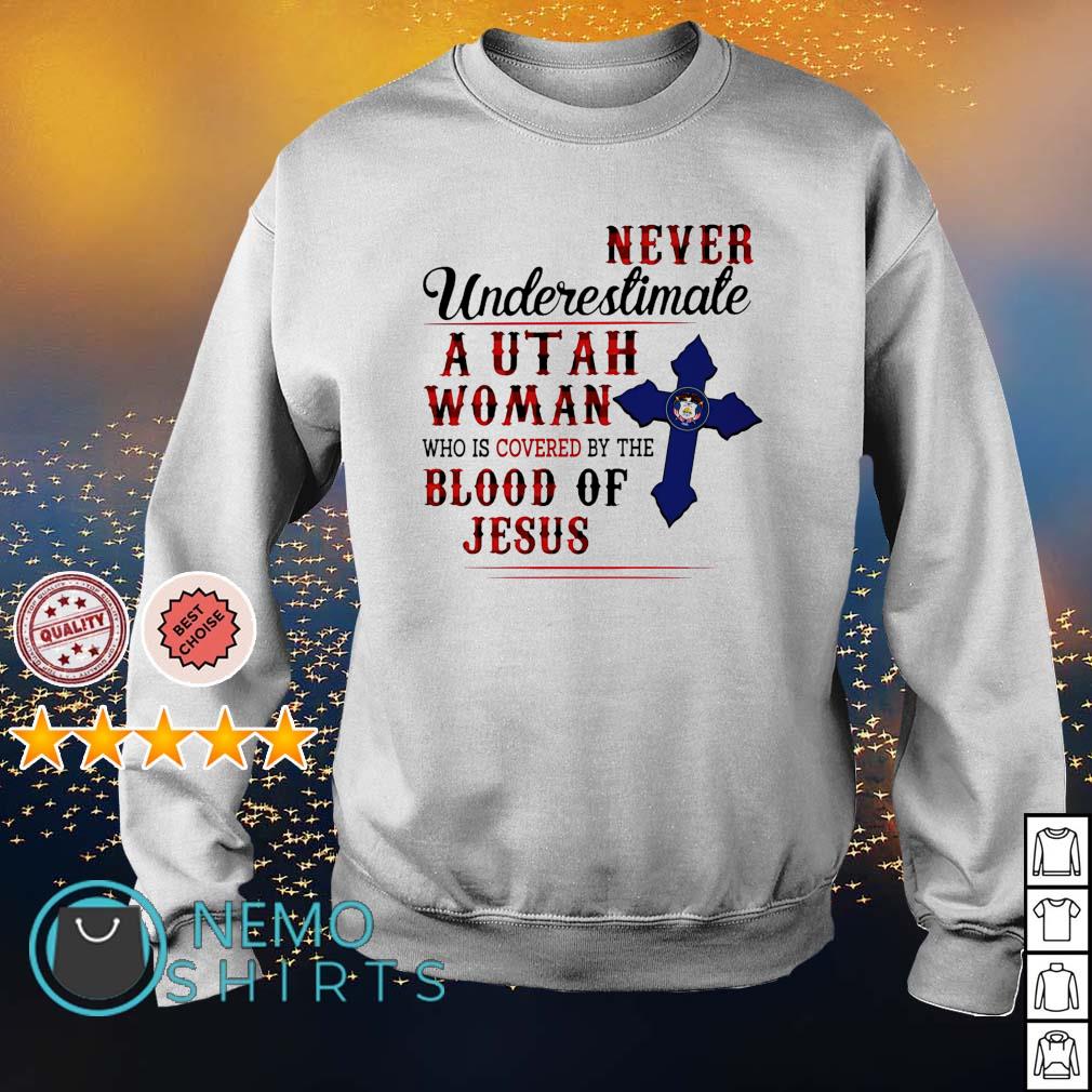 Never underestimate a Utah Woman who is covered by - Adult & Kids T-Shirts, Sweatshirts & Hoodies apparel design preview 4