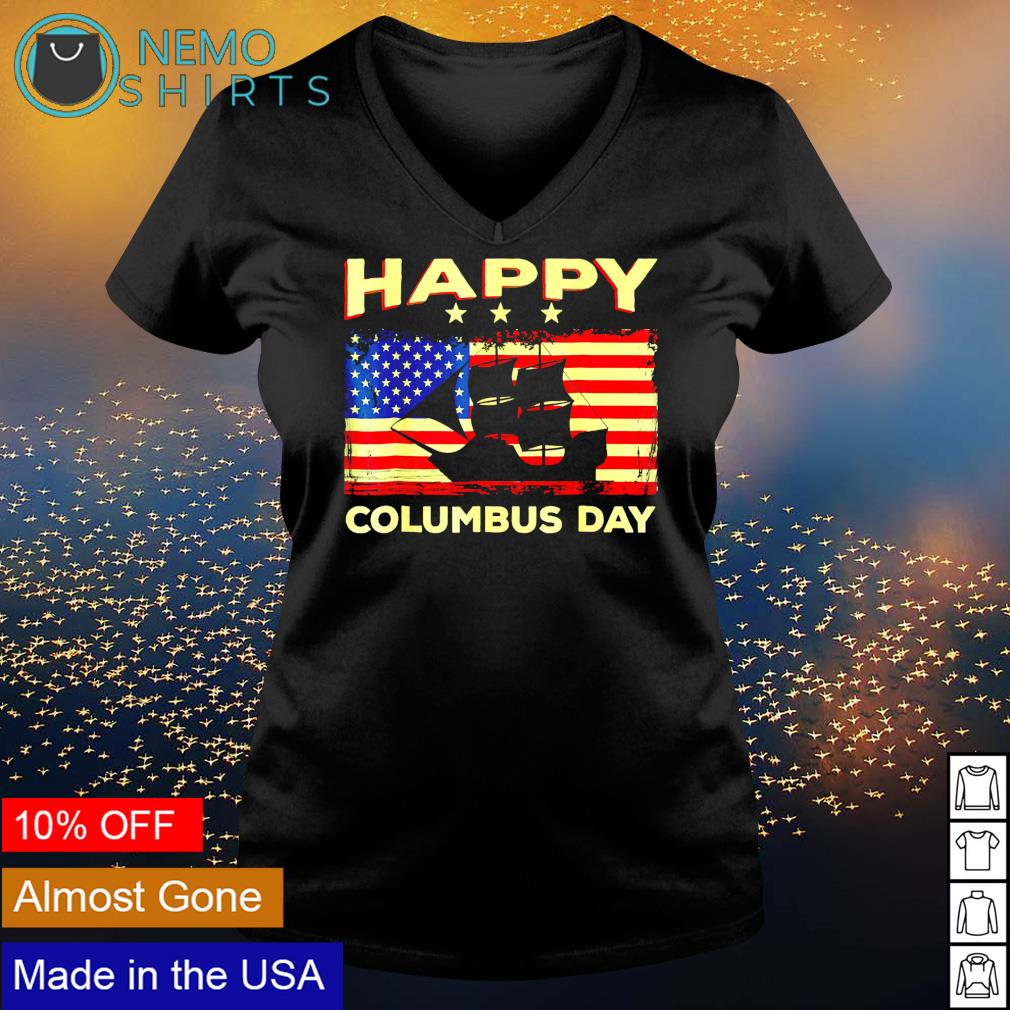 Happy Columbus daydiscovery italian explorer - Adult & Kids T-Shirts, Sweatshirts & Hoodies apparel design preview 5