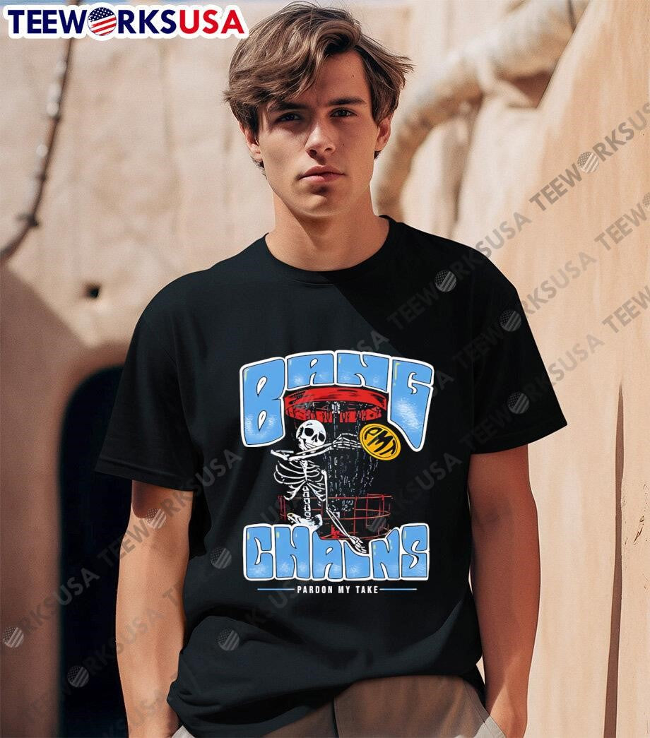 Bang Chains Pardon My Take skeleton retro - Adult & Kids T-Shirts, Sweatshirts & Hoodies apparel design preview 1