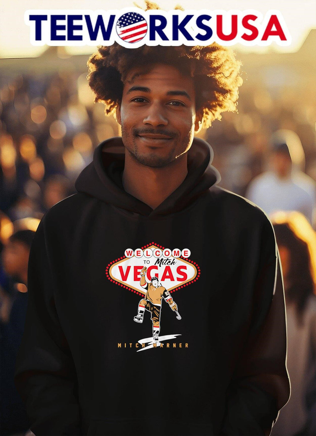 Welcome to Mitch Vegas Mitchell Marner - Adult & Kids T-Shirts, Sweatshirts & Hoodies apparel design preview 2
