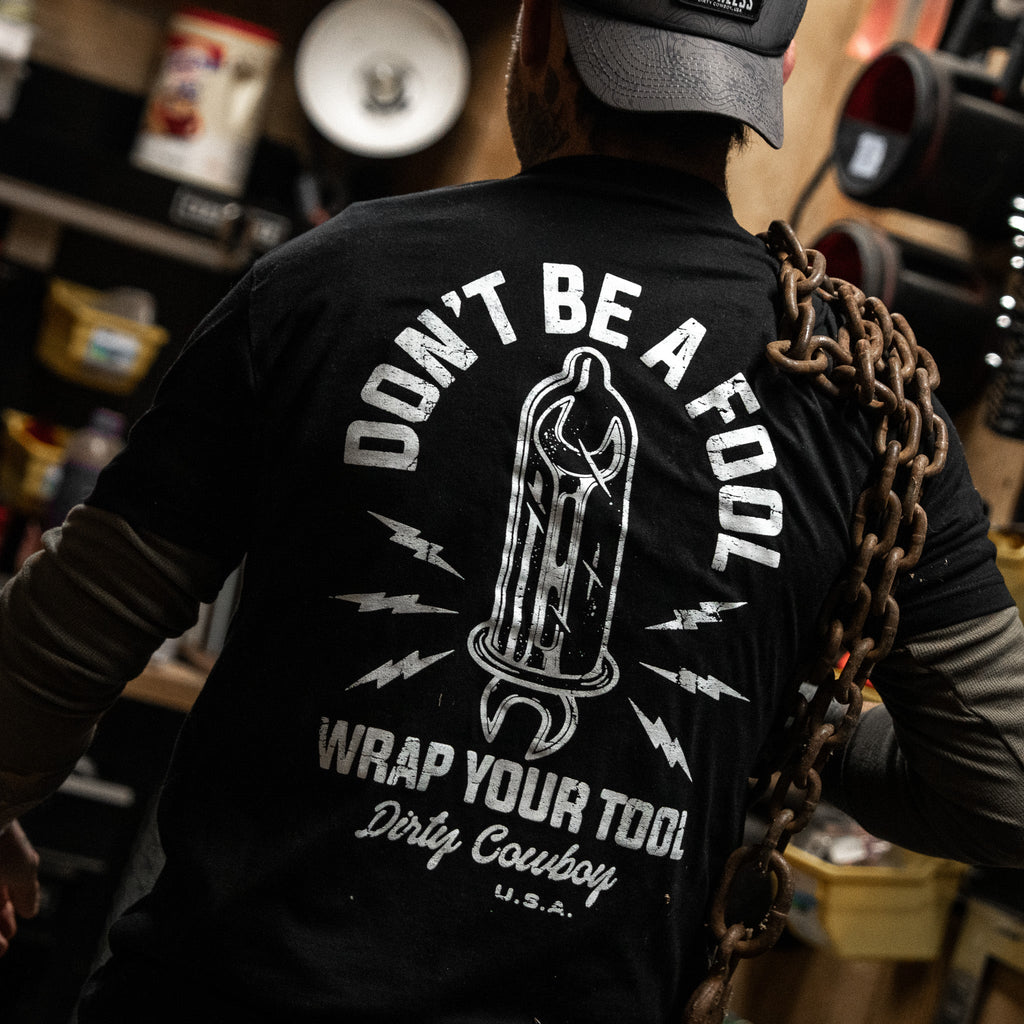 Don't Be a Fool. Wrap Your Tool Men's - Adult & Kids T-Shirts, Sweatshirts & Hoodies apparel design preview 7