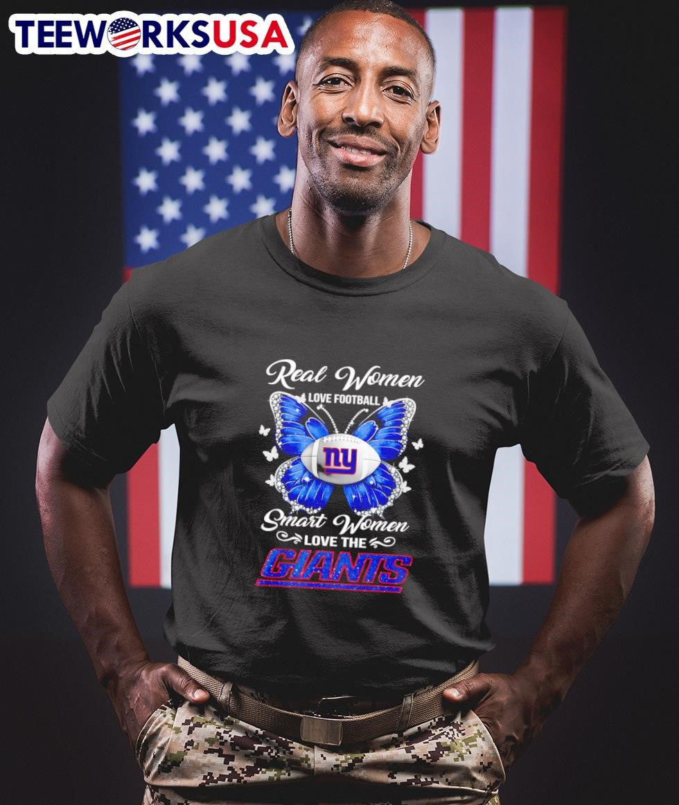 Butterfly real women love football smart the New York - Adult & Kids T-Shirts, Sweatshirts & Hoodies apparel design preview 1
