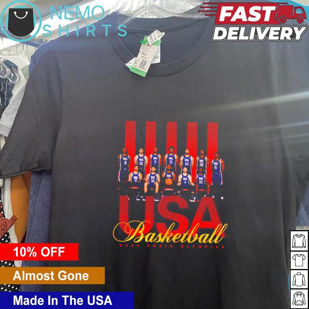 USA basketball 2024 Paris Olympic - Adult & Kids T-Shirts, Sweatshirts & Hoodies apparel design preview 5
