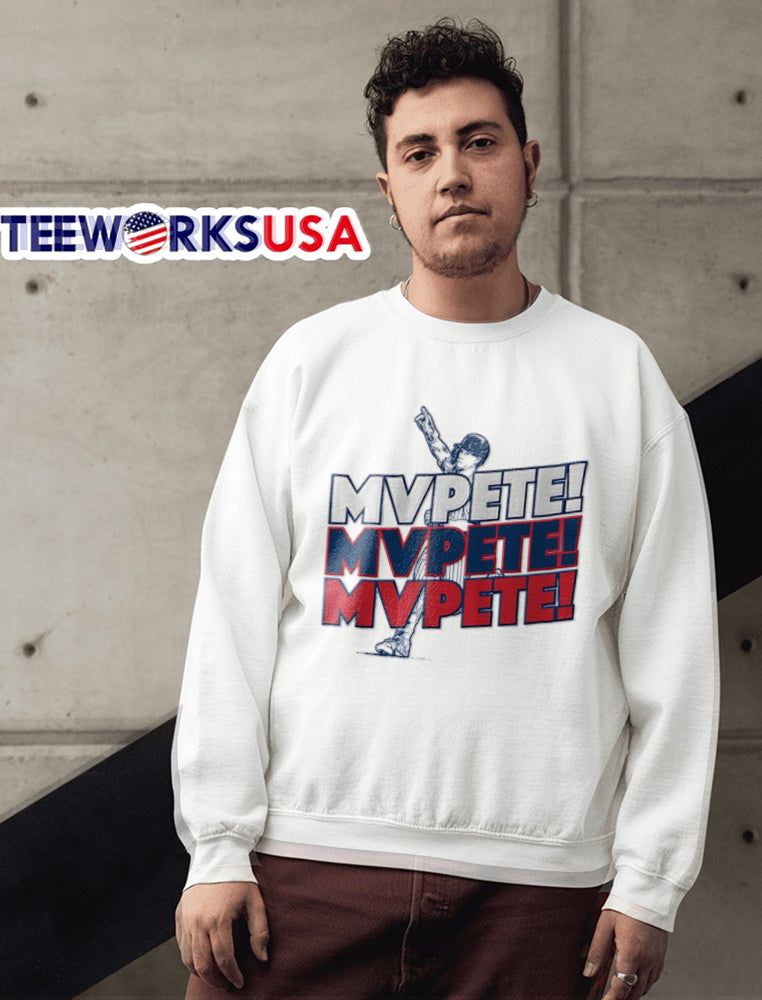 Mvpete Line Art Baseball Player Pointing Up - Adult & Kids T-Shirts, Sweatshirts & Hoodies apparel design preview 6