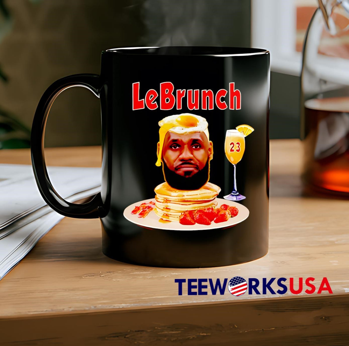 Lebrunch Funny Lebron James Pancake - Adult & Kids T-Shirts, Sweatshirts & Hoodies apparel design preview 2