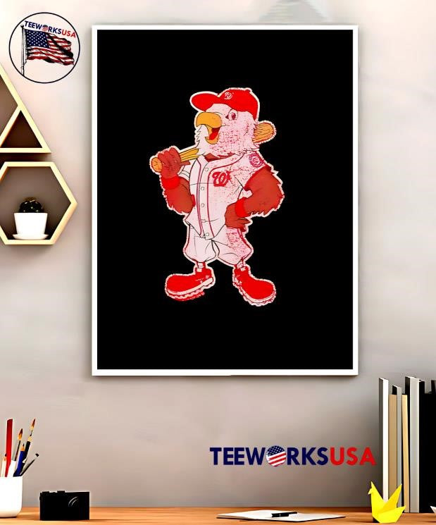 Washington Nationals baseball mascot vintage - Adult & Kids T-Shirts, Sweatshirts & Hoodies apparel design preview 5