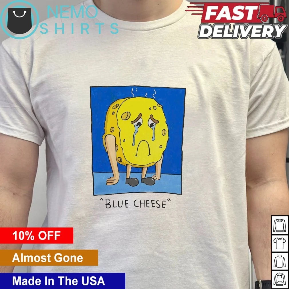 Blue Cheese Sad Sponge Character funny food - Adult & Kids T-Shirts, Sweatshirts & Hoodies apparel design preview 6