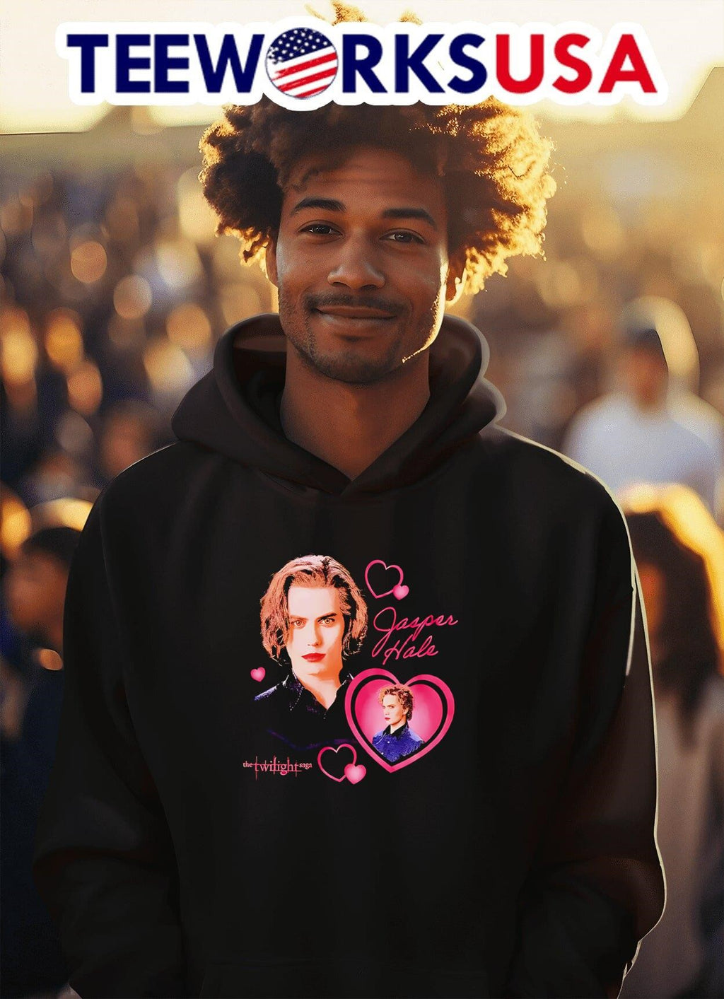 The Twilight Saga Jasper Heart - Adult & Kids T-Shirts, Sweatshirts & Hoodies apparel design preview 2