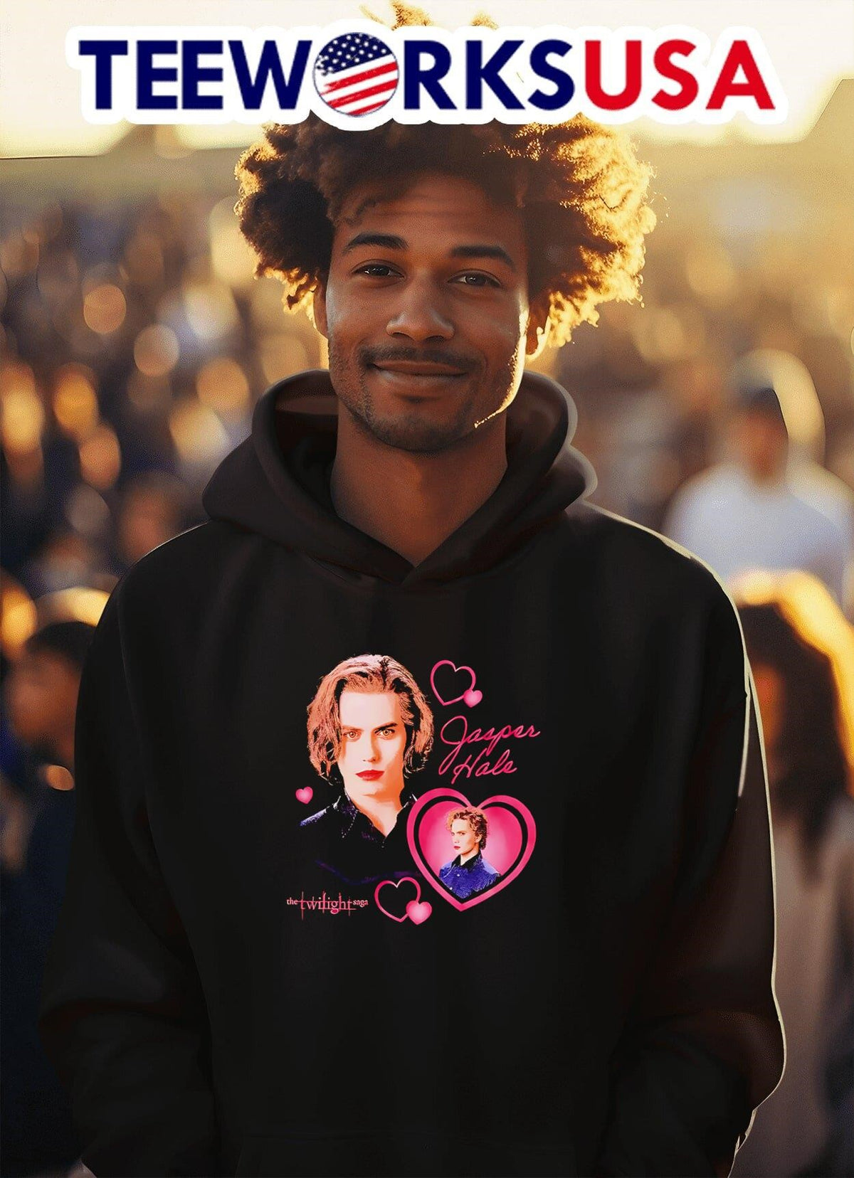 The Twilight Saga Jasper Heart - Adult & Kids T-Shirts, Sweatshirts & Hoodies apparel design preview 2