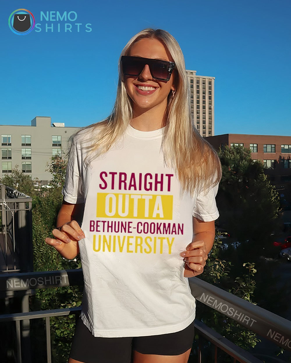 Straight outta Bethune-Cookman Wildcats University - Adult & Kids T-Shirts, Sweatshirts & Hoodies apparel design preview 6