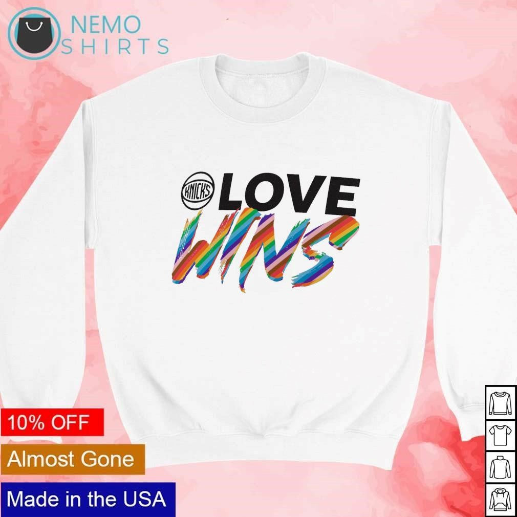 New York Knicks love wins pride month - Adult & Kids T-Shirts, Sweatshirts & Hoodies apparel design preview 4