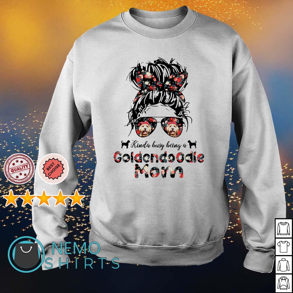 Kinda busy being a Goldendoodle Mom - Adult & Kids T-Shirts, Sweatshirts & Hoodies apparel design preview 4