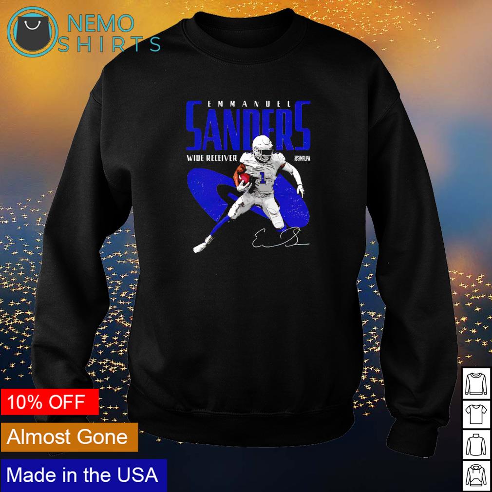 Buffalo Bills #1 Emmanuel Sanders wide receiver - Adult & Kids T-Shirts, Sweatshirts & Hoodies apparel design preview 4