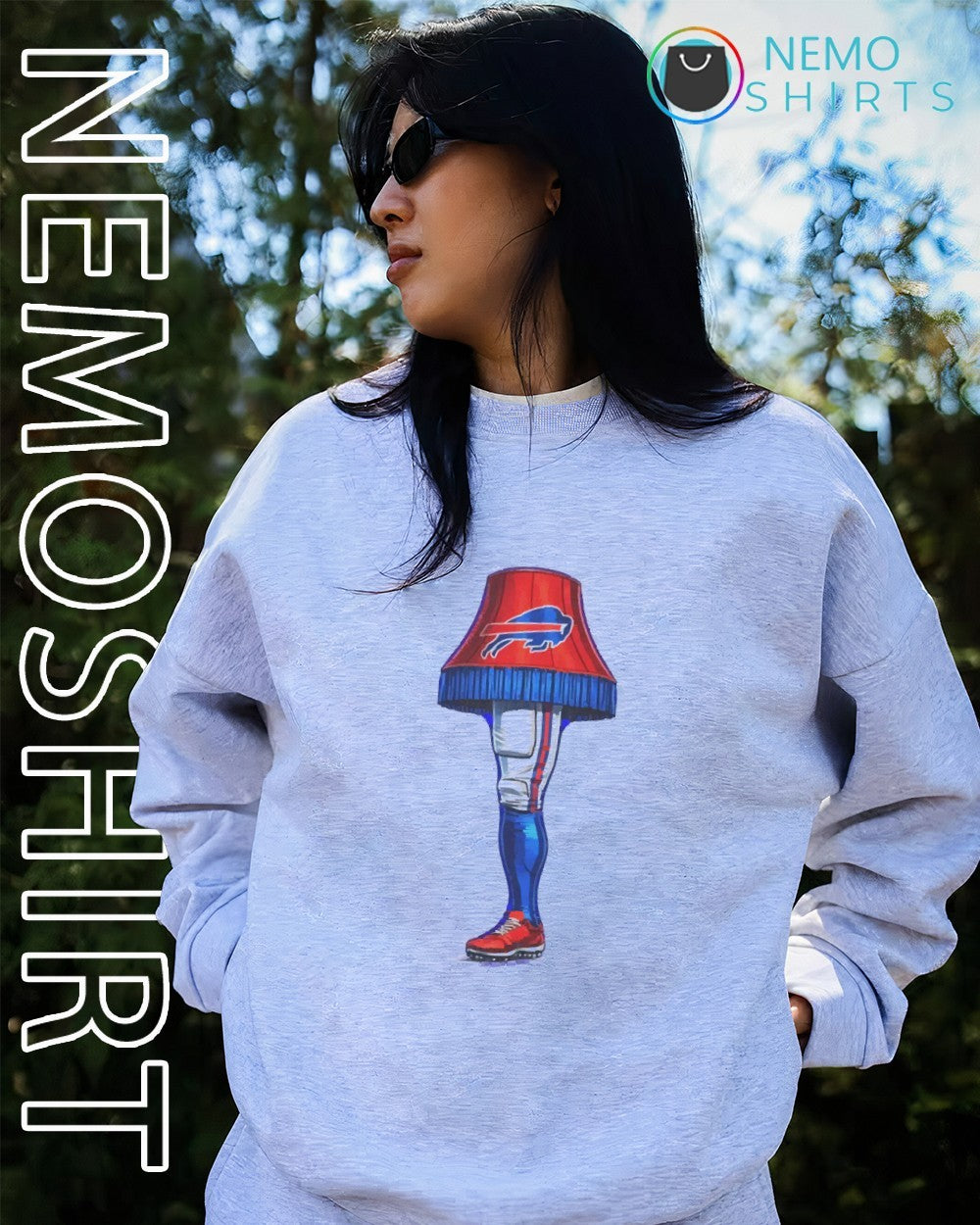 Buffalo Bills leg lamp - Adult & Kids T-Shirts, Sweatshirts & Hoodies apparel design preview 2