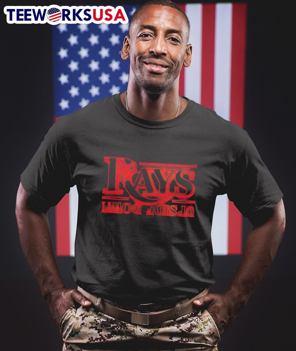 Rays x Stranger Things upside down - Adult & Kids T-Shirts, Sweatshirts & Hoodies apparel design preview 1