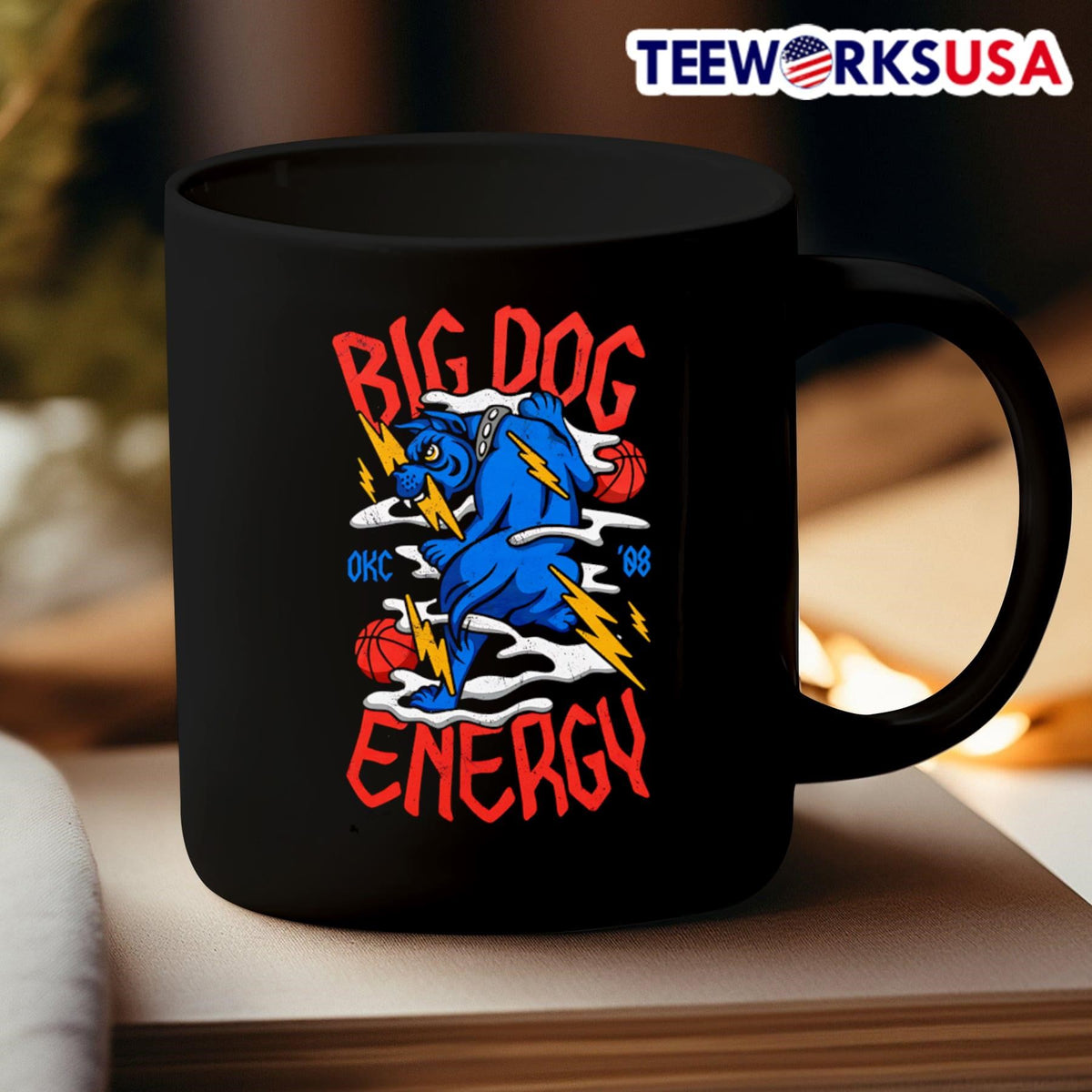 Big dog energy OKC basketball - Adult & Kids T-Shirts, Sweatshirts & Hoodies apparel design preview 3