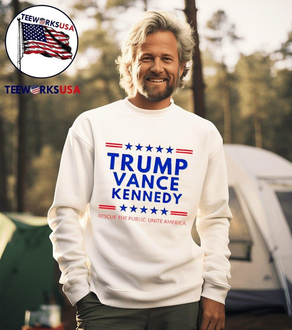 Trump Vance Kennedy rescue the public United America - Adult & Kids T-Shirts, Sweatshirts & Hoodies apparel design preview 3